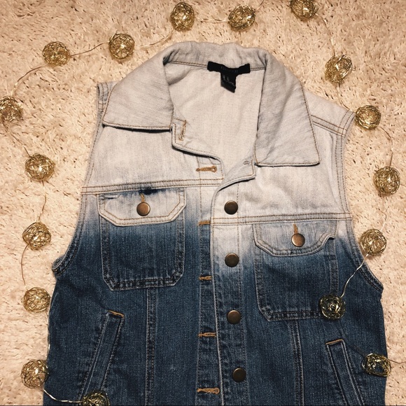 ombré denim vest - Picture 3 of 4